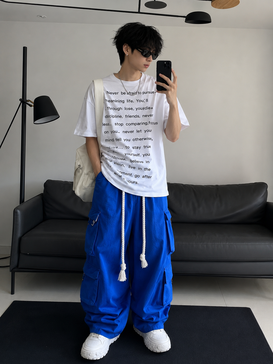 Statement Text Oversized Street Tee