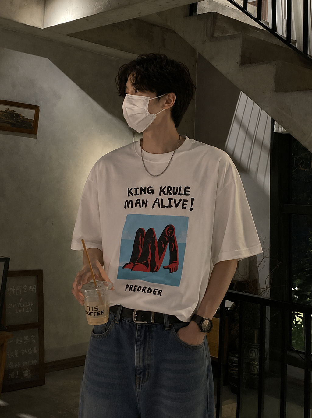 King Krule Man Alive Oversized Graphic Tee